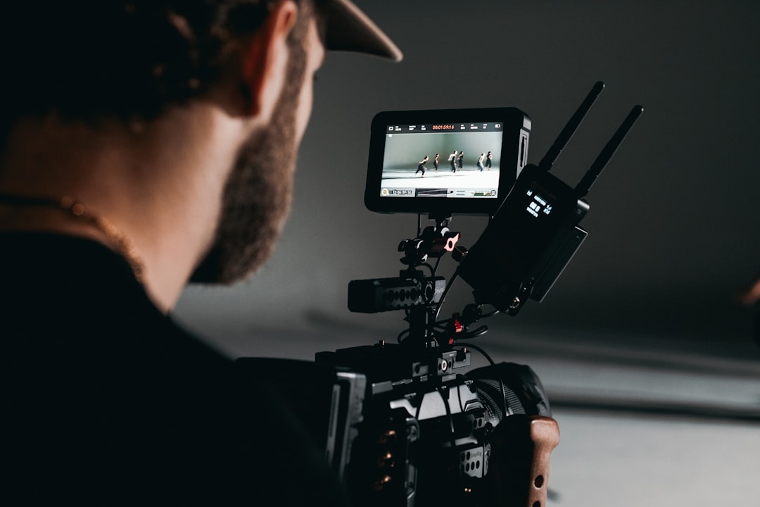 video creator filming social media content